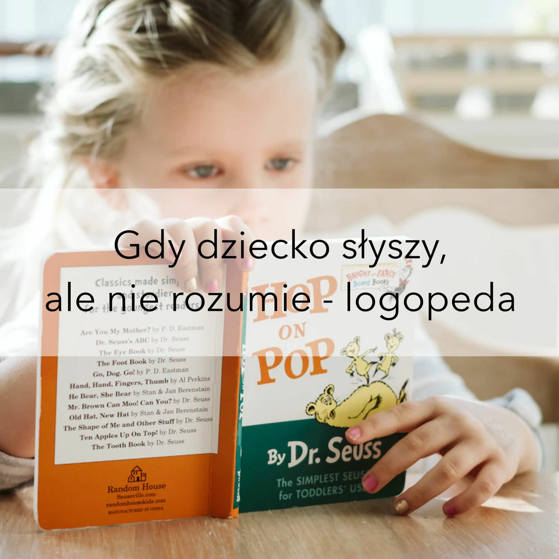 Gdy dziecko słyszy, ale nie rozumie - logopeda, neurologopeda Mgr Karolina Gajek